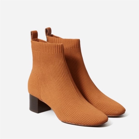 Everlane Shoes New Everlane The Glove Ribbed Sock Boot Toffee